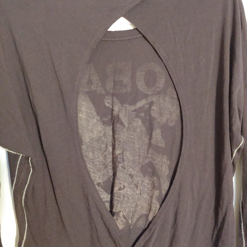 Trunk Limited Cobain womens open back long sleeve tee S - Picture 6 of 9